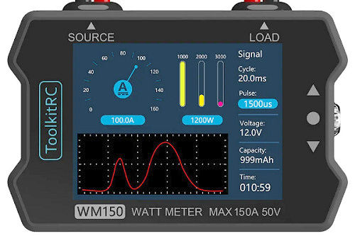 ToolkitRC WM150 150A 50V Watt Meter