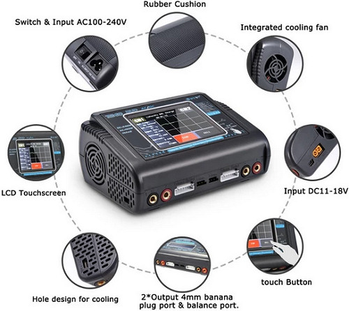 HTRC T240 Dual Input and Dual Output Charger