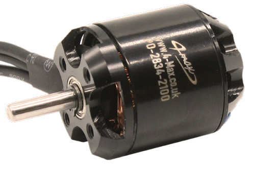 PO-2834-2100 Brushless Outrunner motor from 4-Max