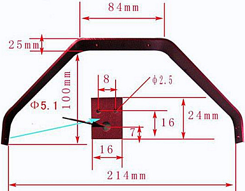 Tail Dragger Landing Gear/Undercarriage Set 25-40 Size